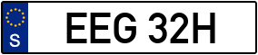 Trailer License Plate